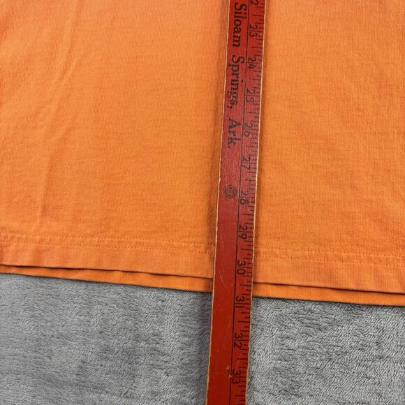 VTG Polo Ralph Lauren Shirt Mens 3XB Orange Rugby Crest Embroidered Pocket S/S - Picture 15 of 15